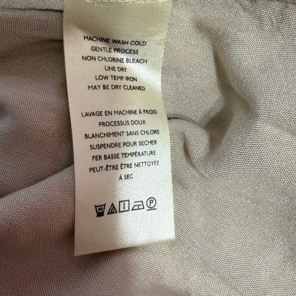 ANTHROPOLOGIE The Somerset Mini Dress Linen Edition Neutral Tan Cream Size S - Picture 5 of 5